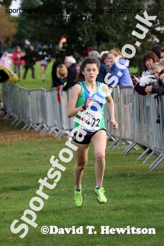 Womens under-17s Northern Cross Country Relays, Graves Park, Sheffield. Photo: David T. Hewitson/Sports for All Pics